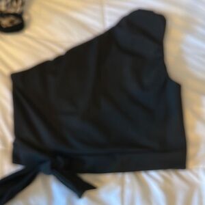 Elegant Black One-Shoulder Top